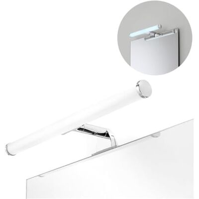 Avilia Lampe LED pour miroir de salle de bain, éclairage uniforme et brillant, design chromé, installation facile, 30 x 11 x 5 cm Avilia Lampe LED pour miroir de salle de bain, éclairage uniforme et brillant, design chromé, installation facile, 30 x 11 x 5 cm