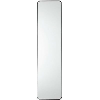 HOME DECO FACTORY Miroir de porte 30 x 120 cm design moderne noir Verre, miroir de porte, rectangulaire, salon, chambre, entrée, cadre moderne, fixation incluse, noir HOME DECO FACTORY Miroir de porte 30 x 120 cm design moderne noir Verre, miroir de porte, rectangulaire, salon, chambre, entrée, cadre moderne, fixation incluse, noir