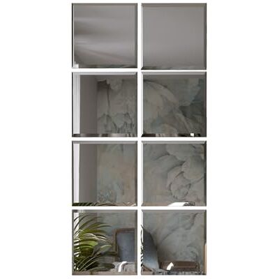 ART Lot de 8 miroirs adhésifs à facettes 20 x 20 cm Miroir mural décoratif avec découpe à facettes Carreaux de miroir autocollants sans perçage Miroir intégral pour porte et armoire ART Lot de 8 miroirs adhésifs à facettes 20 x 20 cm Miroir mural décoratif avec découpe à facettes Carreaux de miroir autocollants sans perçage Miroir intégral pour porte et armoire