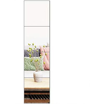 Ruomeng Lot de 4 miroirs muraux sans cadre 30,5 cm x 4 pièces Miroir de maquillage pour maison, salle de sport, coiffeuse, chambre à coucher, salon Ruomeng Lot de 4 miroirs muraux sans cadre 30,5 cm x 4 pièces Miroir de maquillage pour maison, salle de sport, coiffeuse, chambre à coucher, salon