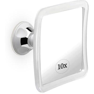 Mirrorvana Miroir de maquillage grossissant 10x avec ventouse, adapté aux cosmétiques, coiffeuse, salle de bain et voyage, conçu pour appliquer maquillage et soins de la peau Mirrorvana Miroir de maquillage grossissant 10x avec ventouse, adapté aux cosmétiques, coiffeuse, salle de bain et voyage, conçu pour appliquer maquillage et soins de la peau