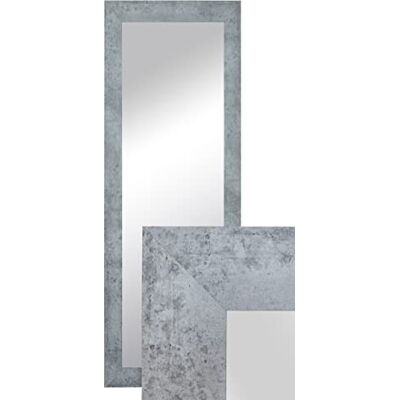 ART Miroir mural décoratif Miroir de garde-robe 150 x 50 cm Couleur béton ART Miroir mural décoratif Miroir de garde-robe 150 x 50 cm Couleur béton