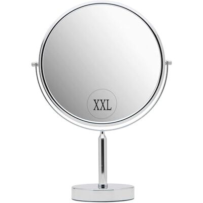 Mirrorvana Miroir grossissant x3, miroir rond pour salle de bain, miroir de table pour maquillage avec rotation à 360, miroir loupe sur pied 3 fois et 1 fois, 18 cm (28 cm) Mirrorvana Miroir grossissant x3, miroir rond pour salle de bain, miroir de table pour maquillage avec rotation à 360, miroir loupe sur pied 3 fois et 1 fois, 18 cm (28 cm)