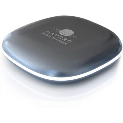 Mavoro Miroir de Maquillage de Voyage éclairé par LED, Rechargeable, Grossissement x10, Lumière du Jour LED, Petit Miroir de Voyage Pliable, Portable, Capteur Tactile, USB (Gris Graphite) Mavoro Miroir de Maquillage de Voyage éclairé par LED, Rechargeable, Grossissement x10, Lumière du Jour LED, Petit Miroir de Voyage Pliable, Portable, Capteur Tactile, USB (Gris Graphite)