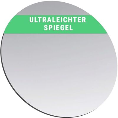 Falkenhorn Miroir acrylique double face rond, ultra plat, 10 cm, léger Acrylique léger au lieu du verre Idéal pour les travaux manuels, la décoration et pour les enfants Falkenhorn Miroir acrylique double face rond, ultra plat, 10 cm, léger Acrylique léger au lieu du verre Idéal pour les travaux manuels, la décoration et pour les enfants