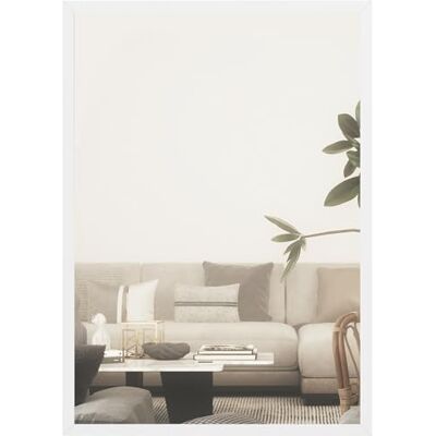 HOMCOM Miroir Mural Rectangulaire 60 x 40 cm, Cadre en Bois Blanc Idéal pour la Salle de Bain, Salon ou Chambre HOMCOM Miroir Mural Rectangulaire 60 x 40 cm, Cadre en Bois Blanc Idéal pour la Salle de Bain, Salon ou Chambre