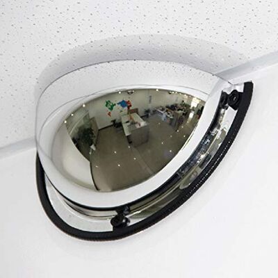 GXFC Miroir Convexe Demi-dôme panoramique, Angle de Vision de 180 degrés, 1/4 Miroir sphérique, Miroir de sécurité Acrylique, Convient pour Les magasins, Bureaux ou usines, Atelier de sécurité GXFC Miroir Convexe Demi-dôme panoramique, Angle de Vision de 180 degrés, 1/4 Miroir sphérique, Miroir de sécurité Acrylique, Convient pour Les magasins, Bureaux ou usines, Atelier de sécurité