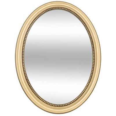 ATMOSPHERA CREATEUR D'INTERIEUR Atmosphera Miroir Ovale Mural Victoria Doré 53 x 40 cm, Style Romantique Pour Entrée, Salon, Chambre ATMOSPHERA CREATEUR D'INTERIEUR Atmosphera Miroir Ovale Mural Victoria Doré 53 x 40 cm, Style Romantique Pour Entrée, Salon, Chambre