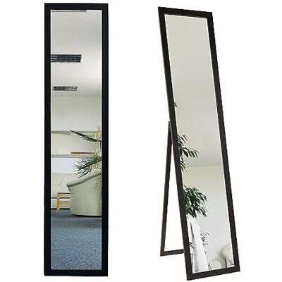 ART Miroir sur Pied Rectangulaire, Couleur Noir 36 x 156 cm ART Miroir sur Pied Rectangulaire, Couleur Noir 36 x 156 cm