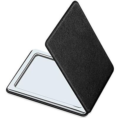 YTZJ Direct Miroir double face compact Portable, Sans distorsion pour hommes, femmes et filles Noir YTZJ Direct Miroir double face compact Portable, Sans distorsion pour hommes, femmes et filles Noir
