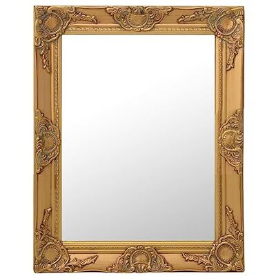 vidaXL Miroir mural style baroque 50x60 cm Doré vidaXL Miroir mural style baroque 50x60 cm Doré