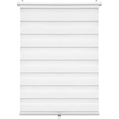 WOLTU Store Enrouleur Jour Nuit sans Perçage, Store Zébré en Double Tissu, Rideau Translucide et Occultant sans Cordon, Protection de la Vie Privée, Montage Facile avec Clips, 70l x 150L cm, Blanc WOLTU Store Enrouleur Jour Nuit sans Perçage, Store Zébré en Double Tissu, Rideau Translucide et Occultant sans Cordon, Protection de la Vie Privée, Montage Facile avec Clips, 70l x 150L cm, Blanc