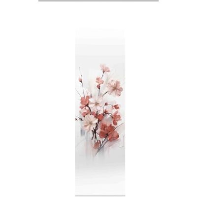 HOME WOHNIDEEN Rideau coulissant, lotus, aspect soie, opaque, 245 x 60 cm, fleurs de cerisier, couleur : vieux rose, dimensions : 245 x 60 cm, nombre : 1 HOME WOHNIDEEN Rideau coulissant, lotus, aspect soie, opaque, 245 x 60 cm, fleurs de cerisier, couleur : vieux rose, dimensions : 245 x 60 cm, nombre : 1