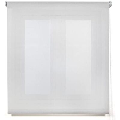Voilage Enroulable 100x270 Gris Argenté Brillant - Store Occultant Voilage Enroulable 100x270 Gris Argenté Brillant - Store Occultant