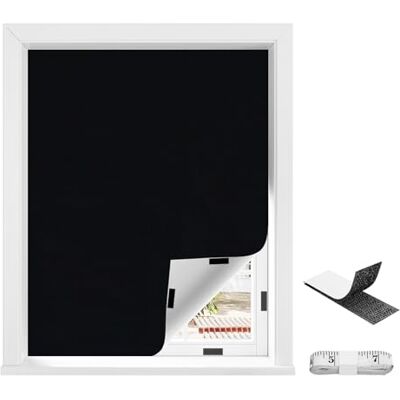 WOLTU Store Occultant sans Perçage pour Fenêtre de Toit 145x300 cm, Noir WOLTU Store Occultant sans Perçage pour Fenêtre de Toit 145x300 cm, Noir