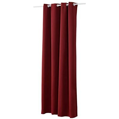 WOLTU VH5877bd Rideau occultant mat thermique isolant pour fenêtres, salon, rideau de soleil avec œillets en métal inoxydable, pour chambre à coucher, 1 panneau Bordeaux 135 x 245 cm WOLTU VH5877bd Rideau occultant mat thermique isolant pour fenêtres, salon, rideau de soleil avec œillets en métal inoxydable, pour chambre à coucher, 1 panneau Bordeaux 135 x 245 cm