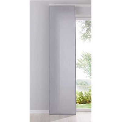 Gardinenbox Cationic 204411 Rideau coulissant, opaque, aspect lin Natura, satiné, H x l : 245 x 60 cm, gris, style maison de campagne Gardinenbox Cationic 204411 Rideau coulissant, opaque, aspect lin Natura, satiné, H x l : 245 x 60 cm, gris, style maison de campagne