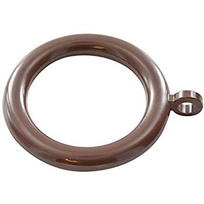 Merriway BH04533 Lot de 24 anneaux de tringle à rideaux en plastique avec œillet fixe, dimensions intérieures 35 mm et dimensions extérieures 43 mm Marron foncé Merriway BH04533 Lot de 24 anneaux de tringle à rideaux en plastique avec œillet fixe, dimensions intérieures 35 mm et dimensions extérieures 43 mm Marron foncé