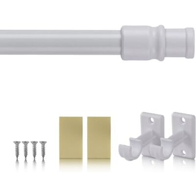 Bestlivings Tringle à rideaux extensible de 50 à 225 cm de long pour rideau de bistrot, rideau léger, etc (Blanc / 75-125 cm) Nombreuses couleurs au choix Bestlivings Tringle à rideaux extensible de 50 à 225 cm de long pour rideau de bistrot, rideau léger, etc (Blanc / 75-125 cm) Nombreuses couleurs au choix