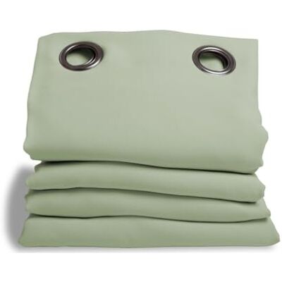 Moondream Rideau Phonique Vert Amande, en 145x260 cm, finition Œillets Moondream Rideau Phonique Vert Amande, en 145x260 cm, finition Œillets