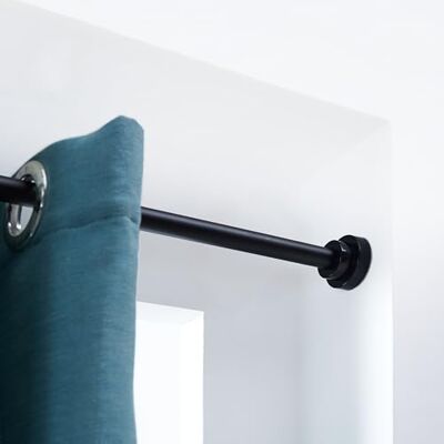 ACAZA Tringle Rideau Extensible de 125 à 220 cm Sans percage Autobloquante Tringle Telescopique sans Percage Noir ACAZA Tringle Rideau Extensible de 125 à 220 cm Sans percage Autobloquante Tringle Telescopique sans Percage Noir