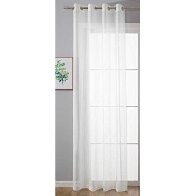 Gardinenbox 20332-cn Rideau à œillets Transparent H x l 245 x 140 cm Blanc Stores Rideau à œillets Finition ruban plomb Salon Gardinenbox 20332-cn Rideau à œillets Transparent H x l 245 x 140 cm Blanc Stores Rideau à œillets Finition ruban plomb Salon