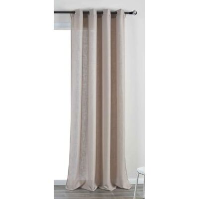 Gardinenbox Rideau à œillets « Essen » 245 x 145 cm (H x l) Sable Cationic Structure en lin opaque et translucide 210 g/m² 202430 Gardinenbox Rideau à œillets « Essen » 245 x 145 cm (H x l) Sable Cationic Structure en lin opaque et translucide 210 g/m² 202430
