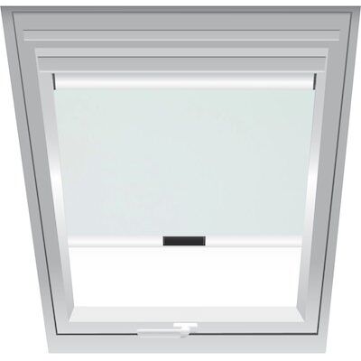 Roto Store occultant électrique ZRV presque complet avec rail de guidage argenté pour fenêtre de toit de la série Designo R6/R8, i8 et classique 64/84 avec taille 074/140 07/14 couleur blanche Roto Store occultant électrique ZRV presque complet avec rail de guidage argenté pour fenêtre de toit de la série Designo R6/R8, i8 et classique 64/84 avec taille 074/140 07/14 couleur blanche