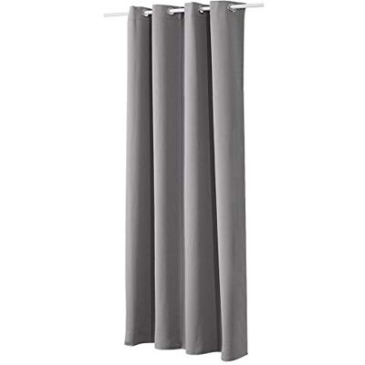 WOLTU VH5877dg Rideau occultant mat thermique isolant pour fenêtres, salon, rideau de soleil avec œillets en métal inoxydable, pour chambre à coucher, 1 panneau gris clair, 135 x 245 cm WOLTU VH5877dg Rideau occultant mat thermique isolant pour fenêtres, salon, rideau de soleil avec œillets en métal inoxydable, pour chambre à coucher, 1 panneau gris clair, 135 x 245 cm