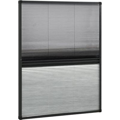 vidaXL Moustiquaire Plissée pour Fenêtre et Auvent Moustiquaire Contre Insectes Volants Anti-Moustique Maison Intérieur Aluminium 80x100 cm vidaXL Moustiquaire Plissée pour Fenêtre et Auvent Moustiquaire Contre Insectes Volants Anti-Moustique Maison Intérieur Aluminium 80x100 cm