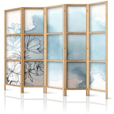framed concept – paravent en Bois 5 Panneaux 225 x 172 cm, Style Oriental, cloison décorative intérieure framed concept – paravent en Bois 5 Panneaux 225 x 172 cm, Style Oriental, cloison décorative intérieure