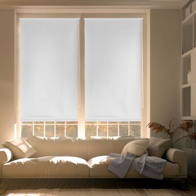 Blindecor Zeus Store Enrouleur Opaque Easyfix Blanc cassé, 37 x 180 cm (largeur x hauteur) Taille du tissu 34 x 175 cm Stores occultants sans outils Blindecor Zeus Store Enrouleur Opaque Easyfix Blanc cassé, 37 x 180 cm (largeur x hauteur) Taille du tissu 34 x 175 cm Stores occultants sans outils