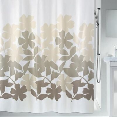Spirella 180 x 180 Beige Collection Fleury Rideau de douche textile 100% polyester Spirella 180 x 180 Beige Collection Fleury Rideau de douche textile 100% polyester