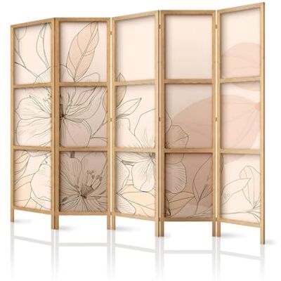 framed concept – paravent en Bois 5 Panneaux 225 x 172 cm, Style Oriental, cloison décorative intérieure framed concept – paravent en Bois 5 Panneaux 225 x 172 cm, Style Oriental, cloison décorative intérieure