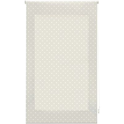 Blindecor Store enrouleur en tissu beige avec taches blanches 100 x 250 cm Blindecor Store enrouleur en tissu beige avec taches blanches 100 x 250 cm