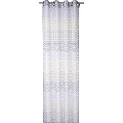 TOM TAILOR T-Trendy Shine Curtain with eyelets Polyester Green/Dark Grey 245 x 140 cm TOM TAILOR T-Trendy Shine Curtain with eyelets Polyester Green/Dark Grey 245 x 140 cm