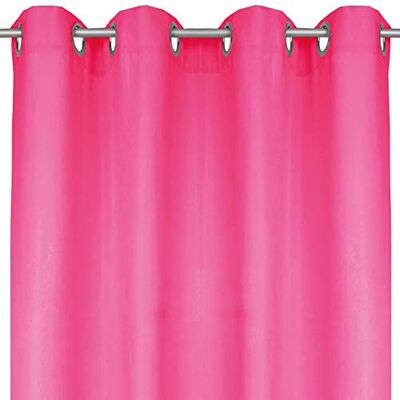 Bestlivings Ellen Rideau décoratif avec œillets, Tissu, Pink Rosa, 140x175 cm Bestlivings Ellen Rideau décoratif avec œillets, Tissu, Pink Rosa, 140x175 cm