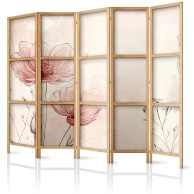 framed concept – paravent en Bois 5 Panneaux 225 x 172 cm, Style Oriental, cloison décorative intérieure framed concept – paravent en Bois 5 Panneaux 225 x 172 cm, Style Oriental, cloison décorative intérieure