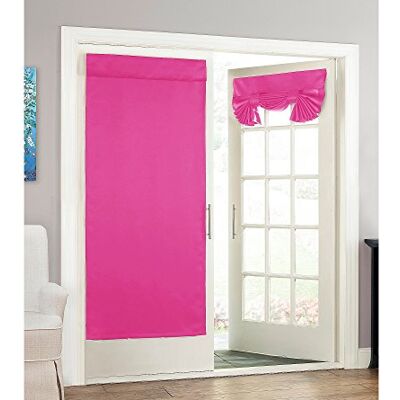 Eclipse Tricia Rideau de porte simple pour terrasse, salon et chambre à coucher, 66 x 172,7 cm, rose Eclipse Tricia Rideau de porte simple pour terrasse, salon et chambre à coucher, 66 x 172,7 cm, rose