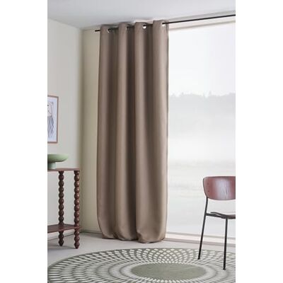 Jotex Shadow Eyelet Rideau occultant à œillets (1 pièce) Marron clair 140 x 250 cm Jotex Shadow Eyelet Rideau occultant à œillets (1 pièce) Marron clair 140 x 250 cm