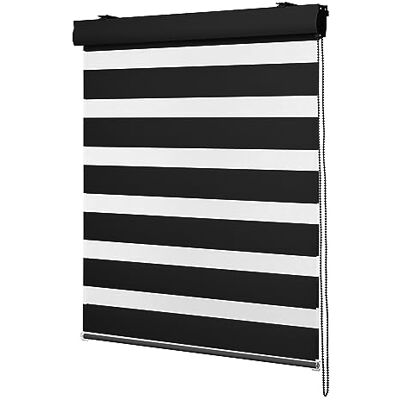 Ventanara Store enrouleur double avec cassette en aluminium Plusieurs tailles (180 x 160 cm, noir/cassette noir mat) Ventanara Store enrouleur double avec cassette en aluminium Plusieurs tailles (180 x 160 cm, noir/cassette noir mat)