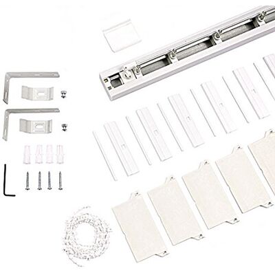 Ventanara ® Rail Supérieur Rideau à lamelles, Aluminium, Weiß, 150 cm Ventanara ® Rail Supérieur Rideau à lamelles, Aluminium, Weiß, 150 cm