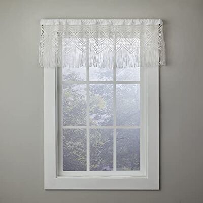 SKL Home Tour de lit en polyester, blanc, 127 x 35,6 cm SKL Home Tour de lit en polyester, blanc, 127 x 35,6 cm