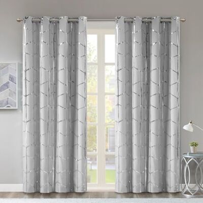 Intelligent Design Lot de 2 rideaux occultants pour fenêtre de chambre à coucher, rideaux imprimés métallisés, rideaux de fenêtre à isolation thermique pour maison, lavables en machine, pluie, 127 x Intelligent Design Lot de 2 rideaux occultants pour fenêtre de chambre à coucher, rideaux imprimés métallisés, rideaux de fenêtre à isolation thermique pour maison, lavables en machine, pluie, 127 x