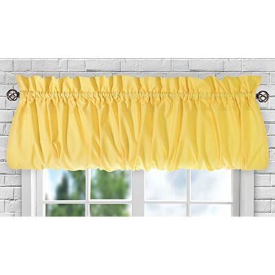 Ellis Curtain Stacey 730462114877 Cantonnière ballon Jaune 152,4 x 38,1 cm Ellis Curtain Stacey 730462114877 Cantonnière ballon Jaune 152,4 x 38,1 cm