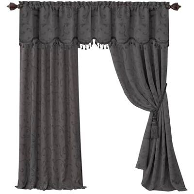 Elrene Home Fashions Mia Jacquard Voilage Occultant - Rideau Occultant Elrene Home Fashions Mia Jacquard Voilage Occultant - Rideau Occultant