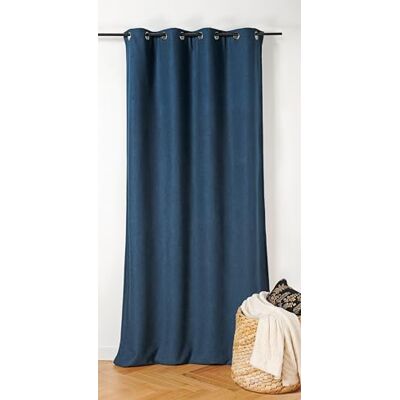 Linder Rideau Inuit Bleu Minuit Finition œillets Canon de fusil140x260cm Linder Rideau Inuit Bleu Minuit Finition œillets Canon de fusil140x260cm