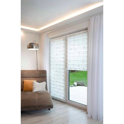 K-home ® Store enrouleur double Klemmfix Madrid sans perçage Motif ancre l 90 x H 200 cm K-home ® Store enrouleur double Klemmfix Madrid sans perçage Motif ancre l 90 x H 200 cm
