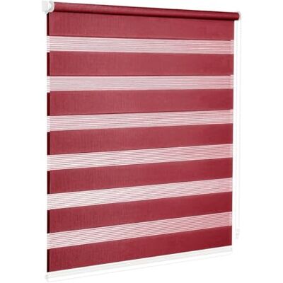 Emmevi Rideau à rouleau fenêtre porte intérieure maison bureau kit montage mural sans trous 100 x 180 cm Bordeaux Emmevi Rideau à rouleau fenêtre porte intérieure maison bureau kit montage mural sans trous 100 x 180 cm Bordeaux