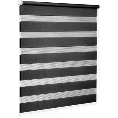 Emmevi Store enrouleur fenêtre porte intérieure maison bureau kit montage mural cadre sans trous 120 x 180 cm noir Emmevi Store enrouleur fenêtre porte intérieure maison bureau kit montage mural cadre sans trous 120 x 180 cm noir